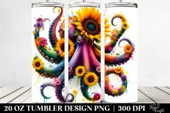 Vibrant Octopus Tumbler | 20 oz Tumbler Product Image 2