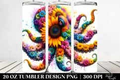 Vibrant Octopus Tumbler | 20 oz Tumbler Product Image 2