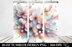 Abstract Cherry Blossom Clipart 20 Oz Tumbler Product Image 2