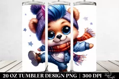 Cute Baby Bear with Cool Haircut and Expressive Face Product Image 2
