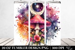Magical Celestial Mushroom Clipart 20 Oz Tumbler Product Image 2