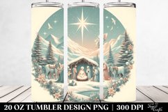 Retro Nativity Scene Clipart 20 Oz Tumbler Product Image 2