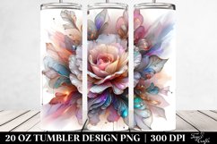 Abstract Shiny Carnation Clipart 20 Oz Tumbler Product Image 2