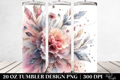 Abstract Shiny Carnation Clipart 20 Oz Tumbler Product Image 2
