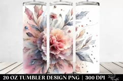 Abstract Shiny Carnation Clipart 20 Oz Tumbler Product Image 2