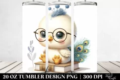 Cute Baby Peacock | 20 oz Tumbler Product Image 2