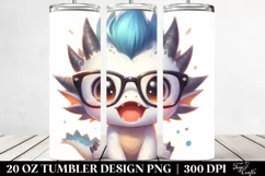 Baby Dragon with Awesome Haircut PNG Product Image 2