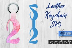 Leather Keychain SVG Design | Keychaine Design | SVG File Product Image 1