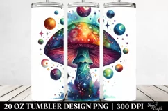 Magical Celestial Mushroom Clipart 20 Oz Tumbler Product Image 2