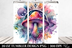 Magical Celestial Mushroom Clipart 20 Oz Tumbler Product Image 2
