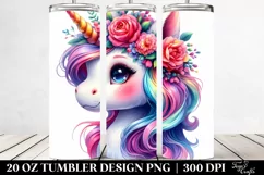 Vibrant Baby Unicorn Clipart Product Image 2