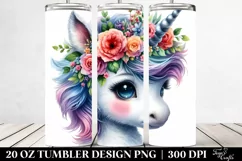 Vibrant Baby Unicorn Clipart Product Image 2