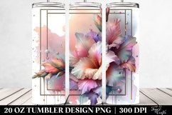 Abstract Pastel Gladiolus | 20 oz Tumbler Product Image 2