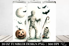 Vintage Halloween Mummy Scene | 20 oz Tumbler Product Image 2