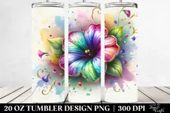 Colorful Petunia Material | 20 Oz Tumbler Product Image 2