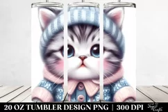 Baby Cat in Winter PNG Product Image 2