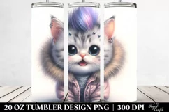 Baby Cat in Winter PNG Product Image 2
