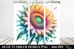 Detailed Vibrant Sunflower | 20 oz Tumbler Product Image 2