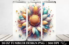 Detailed Vibrant Sunflower | 20 oz Tumbler Product Image 2