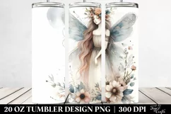 Washed Watercolor Boho Fairy | 20 oz Tumbler Product Image 2