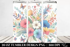 Colorful Pastel Otterfloral | 20 Oz Tumbler Product Image 2
