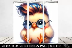 Vibrant Baby Chick Drawing | 20 oz Tumbler Product Image 2