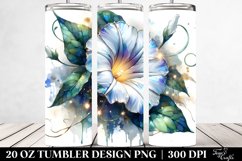 20 Oz Tumbler Sublimation | Morning Glory with Golden Product Image 2