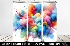 Abstract Vibrant Cloud Tumbler | 20 Oz Tumbler Product Image 2