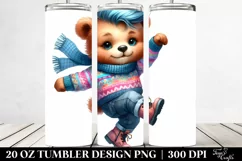 Baby Bear Excited for Winter, High-Res 20 Oz Tumbler Product Image 2