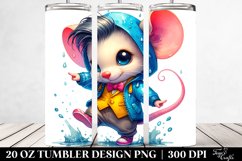 Vibrant Baby Mouse Drawing | 20 oz Tumbler Product Image 2