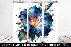 20 Oz Tumbler Sublimation | Glossy Morning Glory with Product Image 2