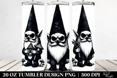 Simple Watercolor Gothic Evil Gnome, 20 oz Tumbler Product Image 2