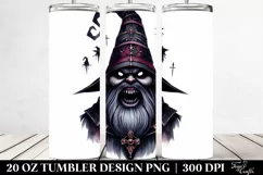 Simple Watercolor Gothic Evil Gnome, 20 oz Tumbler Product Image 2