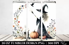 Simple Watercolor Retro Witch, 20 oz Tumbler Product Image 2