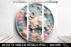 Colorful Pastel Lamb Ornament Clipart, 20 Oz Tumbler Product Image 2