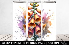 20 Oz Tumbler Sublimation | Foxglove with Golden Insertions Product Image 2