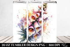 20 Oz Tumbler Sublimation | Foxglove with Golden Insertions Product Image 2