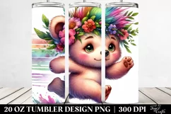 Cute Baby Bear with Cool Haircut and Expressive Face Product Image 2