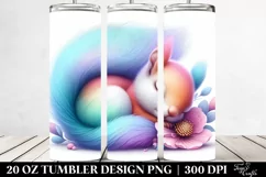 Sleeping Squirrel Flower Tumbler | 20 Oz Tumbler Product Image 2