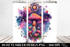 Magical Celestial Mushroom Clipart 20 Oz Tumbler Product Image 2