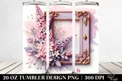 Stained Lilac, Transparent 20 Oz Tumbler Product Image 2