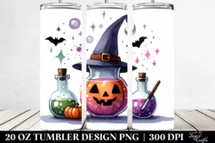 Simple Funny Halloween Magic Potion 20 Oz Tumbler Product Image 2