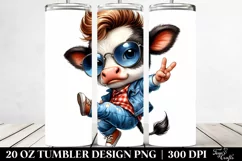 Jumping Baby Cow 20 Oz Tumbler Product Image 2