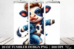 Jumping Baby Cow 20 Oz Tumbler Product Image 2