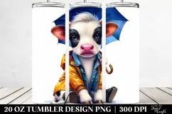 Sitting Baby Cow 20 Oz Tumbler Product Image 2