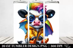 Sitting Baby Cow 20 Oz Tumbler Product Image 2