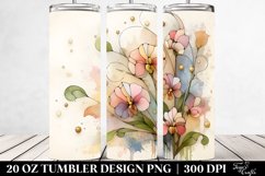 Abstract Wooden Sweet Pea Clipart 20 Oz Tumbler Product Image 2