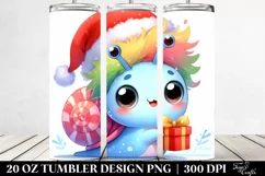 Cute Baby Snail with Santa Hat, Sublimation Clipart Product Image 2