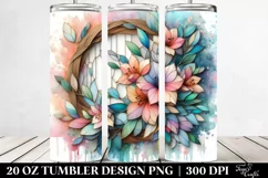 Abstract Pastel Wooden Azalea Tumbler Product Image 2