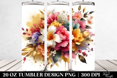 Abstract Colorful Bouquet with Gold Foil Splash | 20 Oz Product Image 2